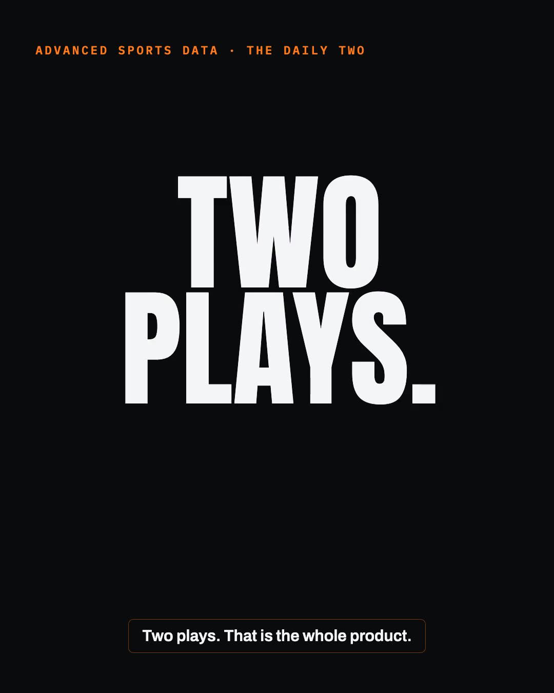The Daily Two, 30 second spot